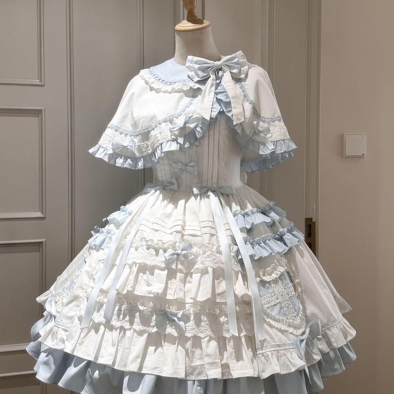 Shift Dress Sleeveless - Japon Cosplay Lolita 2 Parça Elbise