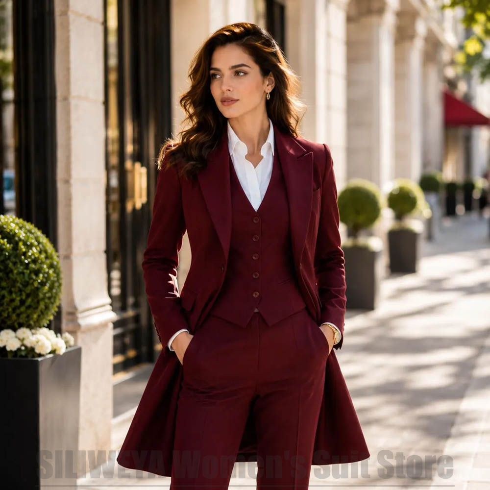 Women'S Office Formal Wear For Ladies - Şık Kadınlar İçin 3 Parçalı Takım