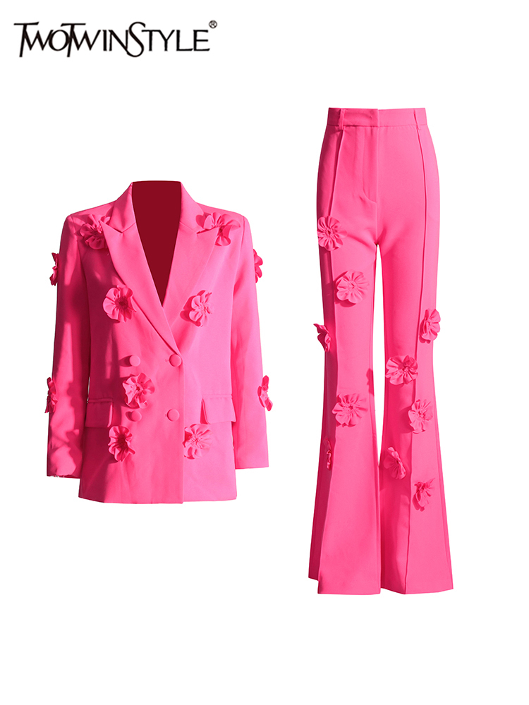 Women Formal Wear Trousers - Kadınlar için TWOTWINSTYLE eklenmiş aplikler zarif
