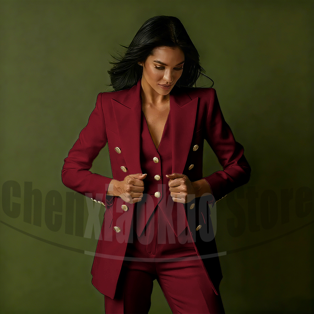 Kadın Kruvaze Üç Parçalı Takım - Women Formal Wear Blazer Set incelemesi ve fiyatı