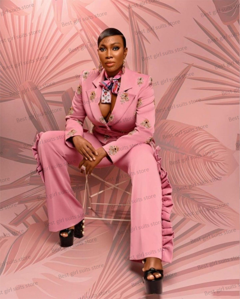 Pembe düğün kadınlar Suit Set  - Women Formal Wear Trousers incelemesi ve fiyatı