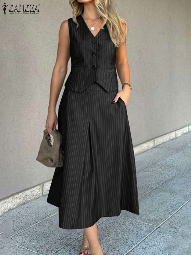 ZANZEA Ofis Kadınları 2 Parça  - Shift Dress Sleeveless incelemesi ve fiyatı