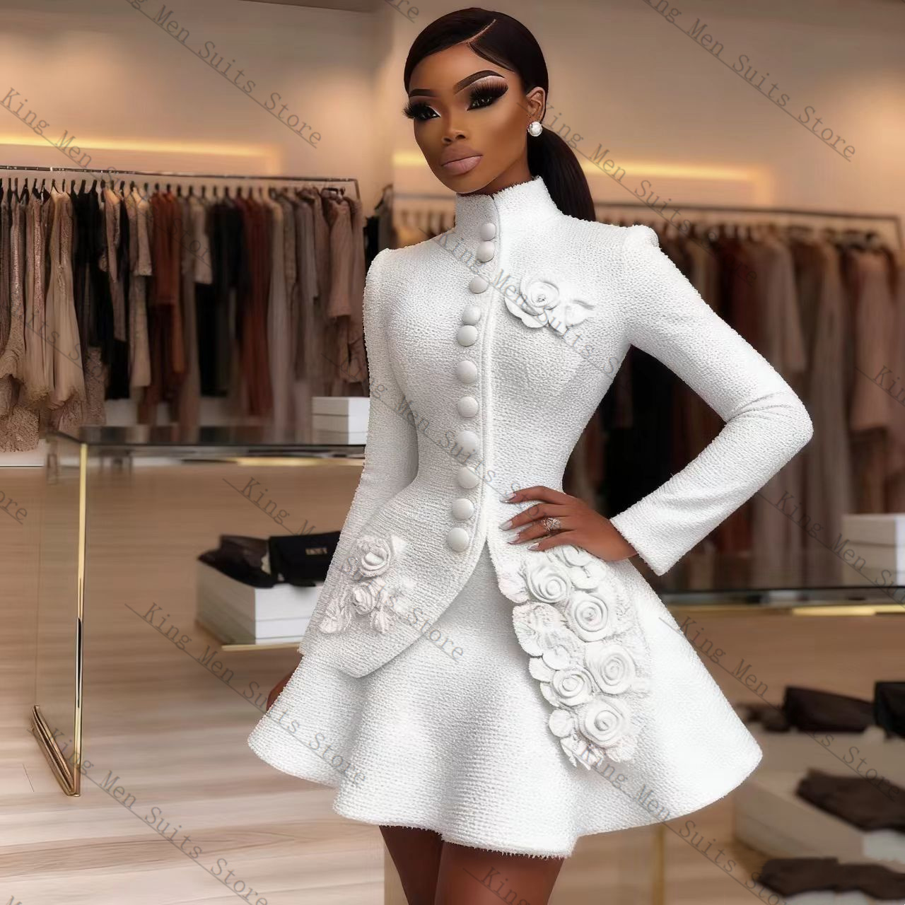 Lüks Beyaz Kadın Takım Elbise  - Women Luxury Formal Wear incelemesi ve fiyatı