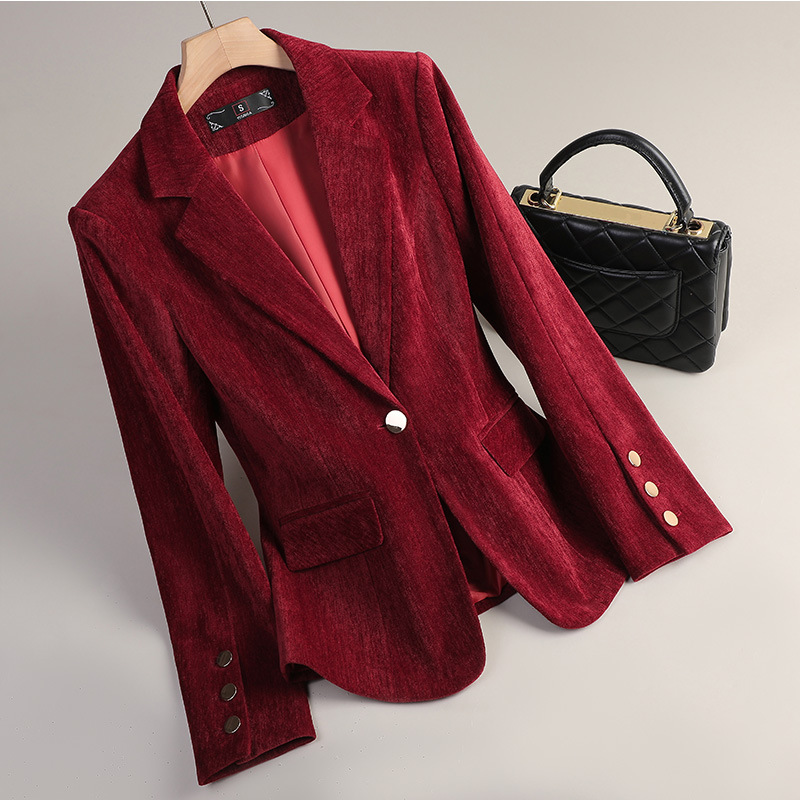 Sarı Altın Kadife Blazer Kadın - Women'S Office Formal Wear For Ladies incelemesi ve fiyatı