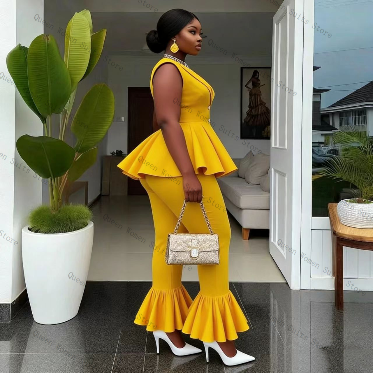 Sarı Kadın Takım Elbise Pantol - Women Formal Wear Trousers incelemesi ve fiyatı