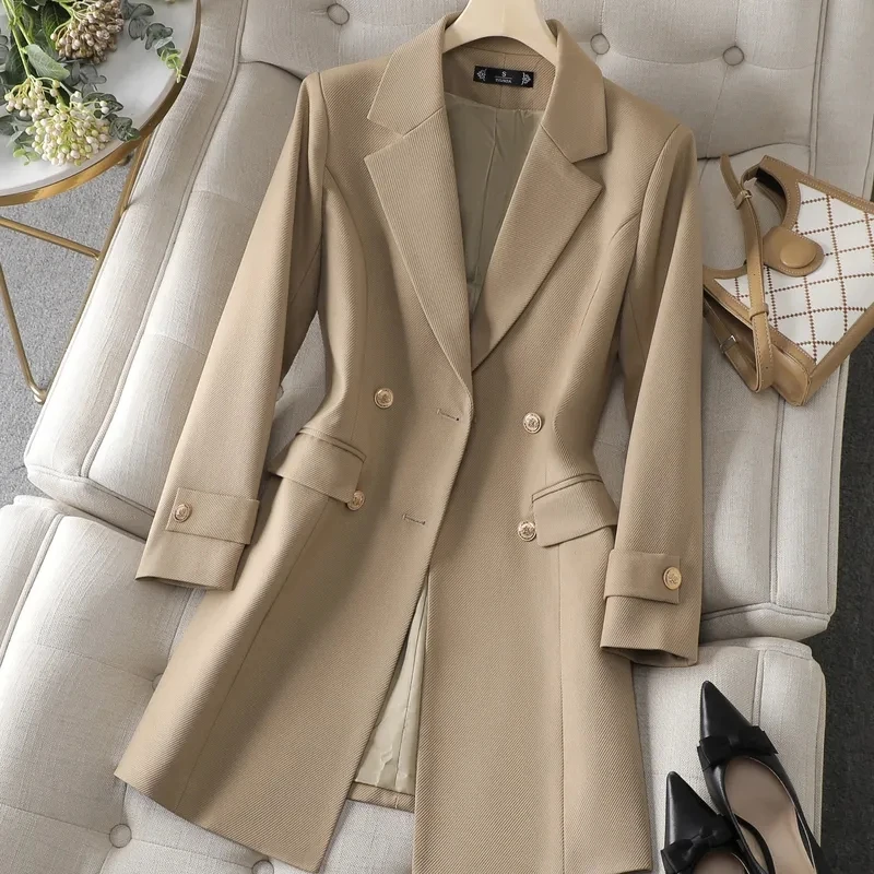 Sonbahar Kış Ceket Kadın Uzun  - Women'S Office Formal Wear For Ladies incelemesi ve fiyatı